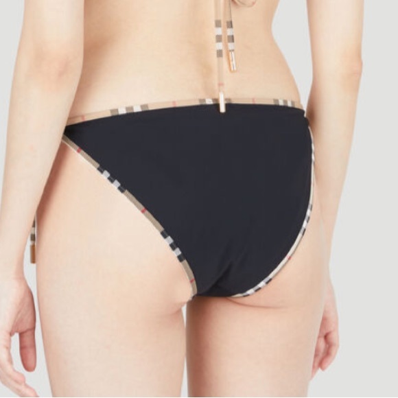 BURBERRY Check Triangle Swim Bottoms Size Medium - Picture 2 of 7